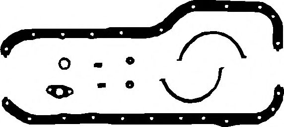 Прокладка масляного піддону двигуна (компл.) FORD 1.3/1.6/1.8/2.0 OHC (вир-во Elring)  арт. 193713