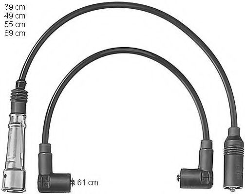 Комплект кабелів високовольтних  арт. ZEF561