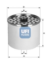Фильтры топливные Фільтр паливний FIAT DUCATO 90-, CITROEN JUMPER 94-02 (вир-во UFI) WIXFILTRON арт. 2436000