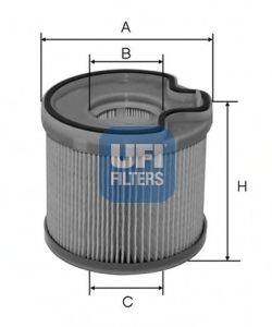 Фильтры топливные Фільтр паливний PSA 2.0 HDI, FIAT SCUDO 2.0 JTD 99-05 (вир-во UFI) ASHIKA арт. 2669100