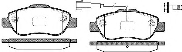 Колодки гальмівні дискові  арт. 110011