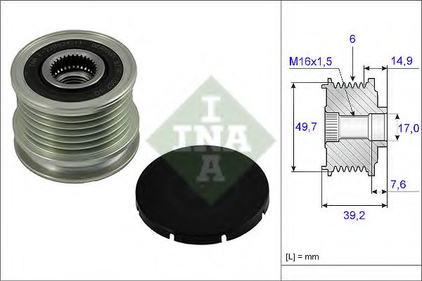 Механізм вільного ходу генератора MB (вир-во Ina)  арт. 535001510