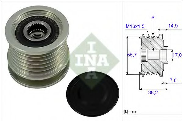 Механізм вільного ходу генератора MB (вир-во Ina)  арт. 535001310