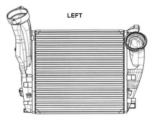 радіатор інтеркулера VW Touareg 2.5/5.0TDI 02-10 NISSENS арт. 30286