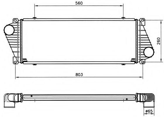 радіатор інтеркулера MB Sprinter TDI/CDI 96-06  арт. 30830