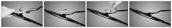 Щетка стеклоочистителя каркасная 600mm (24'') ExactFit Сonventional (EF603) TRICO BOSCH арт. EF603