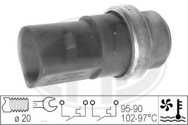 Термовимикач, вентилятор радіатора (вир-во ERA) MEYLE арт. 330231