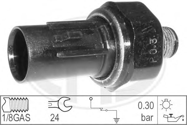 Датчик тиску оливи (вир-во ERA) METZGER арт. 330566