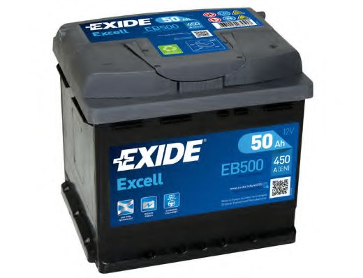 Акумулятор 50Ah-12v Exide EXCELL (207х175х190), R, EN450  арт. EB500