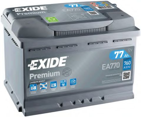 Акумулятор 77Ah-12v Exide PREMIUM (278х175х190), R, EN760  арт. EA770