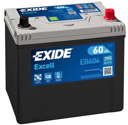 Акумулятор 60Ah-12v Exide EXCELL (230х172х220), R, EN480 Азія BOSCH арт. EB604