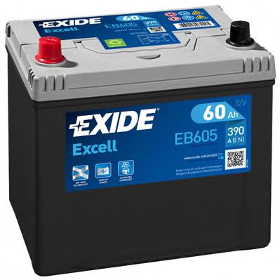 Акумулятор 60Ah-12v Exide EXCELL (230х172х220), L, EN480 Азія  арт. EB605