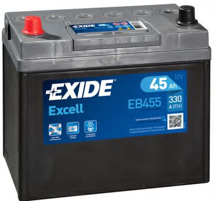 Акумулятор 45Ah-12v Exide EXCELL (234х127х220), L, EN330 Азія  арт. EB455