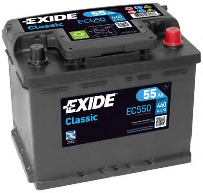 Акумулятор 55Ah-12v Exide CLASSIC (242х175х190), R, EN460  арт. EC550