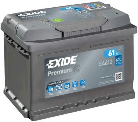 Акумулятор 61Ah-12v Exide PREMIUM (242х175х175), R, EN600  арт. EA612