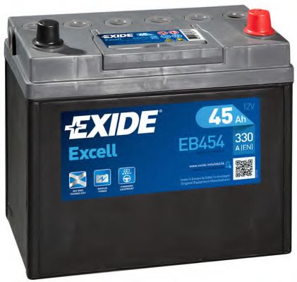 Акумулятор   45Ah-12v Exide EXCELL(234х127х220),R,EN330 !КАТ. -10%  арт. EB454