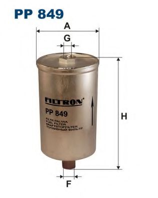 Фильтры топливные Фільтр паливний А6 - 97 PROFIT арт. PP849