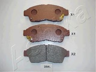 Колодки гальмівні передні дискові TOYOTA CARINA (вир-во ASHIKA) FERODO арт. 5002264
