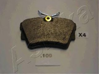 Колодки гальмівні дискові задні RENAULT, OPEL (вир-во ASHIKA) TEXTAR арт. 5101109