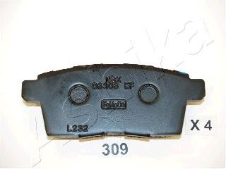 Колодки гальмівні дискові задні MAZDA CX-7 (вир-во ASHIKA)  арт. 5103309