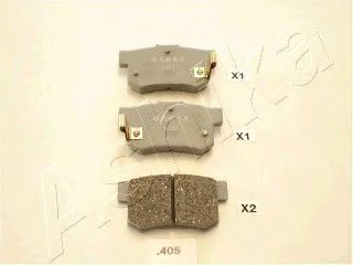 Колодки дискові гальмівні задні HONDA ACCORD (вир-во ASHIKA) LPR арт. 5104405