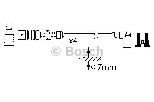 Комплект кабелів високовольтних BERU арт. 0986356346