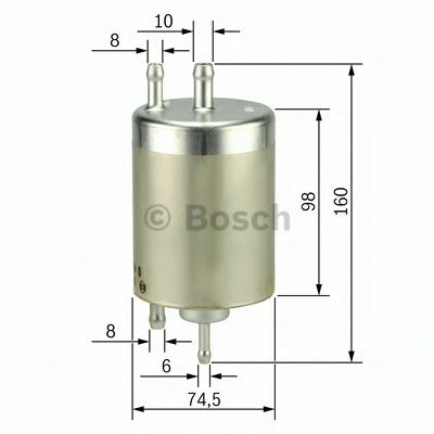 Фільтр паливний MB W210 2.4-4.3 97- (вир-во BOSCH)  арт. 0450915003