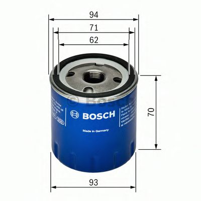 Фільтр масляний двигуна (вир-во Bosch)  арт. 0451103093