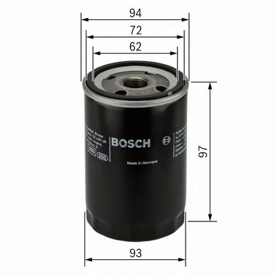 Фільтр масляний двигуна FORD (вир-во Bosch)  арт. 0451103333