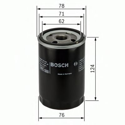 Фільтр масляний двигуна (вир-во Bosch)  арт. 0451103340