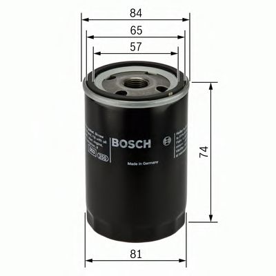 Фильтры масляный Фільтр масляний двигуна (вир-во Bosch) ASHIKA арт. 0986452016