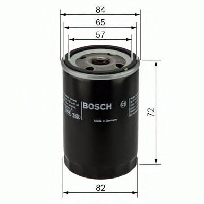 Фільтр масляний двигуна SUZUKI (вир-во Bosch)  арт. 0986452035