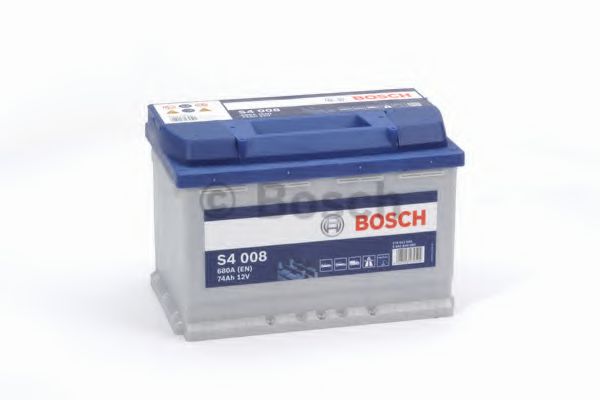 Акумулятор 74Ah-12v BOSCH (S4008) (278x175x190),R,EN680 EXIDE арт. 0092S40080
