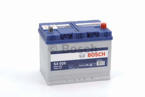 Акумулятор 70Ah-12v BOSCH (S4026) (261x175x220),R,EN630(Азія) EXIDE арт. 0092S40260