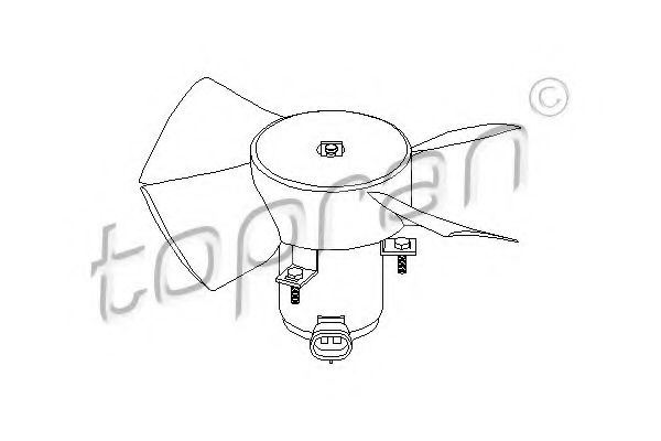 Вентилятор радіатора (охолодження двигуна)  арт. 202362