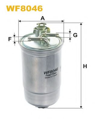 Фильтры топливные Фільтр паливний HENGSTFILTER арт. WF8046