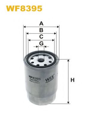 Фильтры топливные Фільтр паливний MISFAT арт. WF8395
