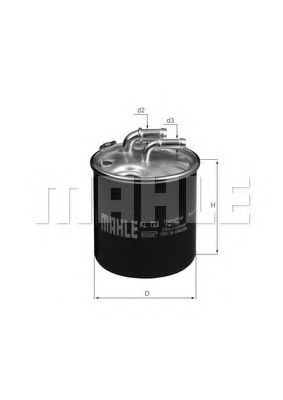 Фильтры топливные Фільтр паливний MANN-FILTER арт. KL723D