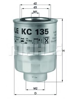 Фильтры топливные Фільтр палив. (вир-во Knecht-Mahle) HENGSTFILTER арт. KC135D