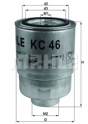 Фильтры топливные Фільтр паливний HENGSTFILTER арт. KC46