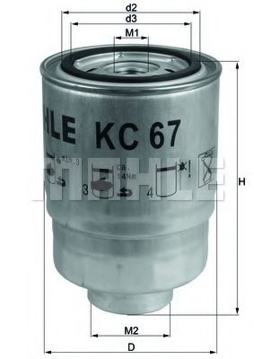 Фильтры топливные Фільтр палив. NISSAN (вир-во Knecht-Mahle) HERTHBUSSJAKOPARTS арт. KC67