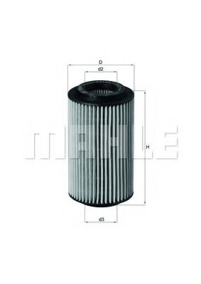 Фильтры масляный Фільтр масляний двигуна MB C (W202/203) 97-, E (W210/211) 97- (вир-во KNECHT-MAHLE) UFI арт. OX1537D