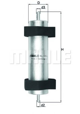 Фильтры топливные Фільтр паливний AUDI Q5 2.0-3.0 TDI 08- (вир-во KNECHT-MAHLE) BLUEPRINT арт. KL916