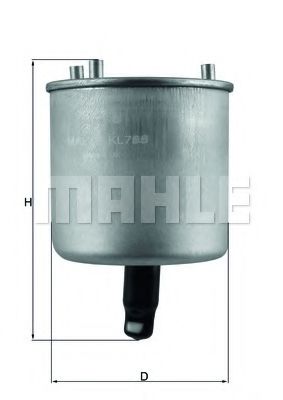 Фильтры топливные Фільтр паливний PSA 1.6 HDI 10- (вир-во Knecht-Mahle) DELPHI арт. KL788