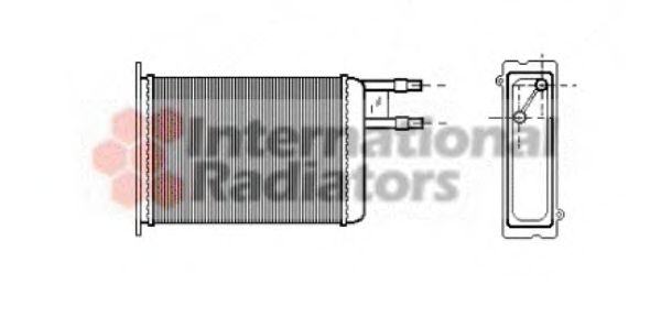 Радіатор обігрівача JUMPER/DUCATO/BOXER MT (Van Wezel)  арт. 09006128