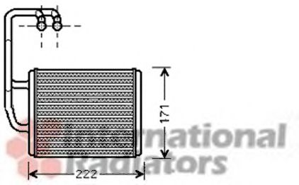 Радіатор обігрівача KIA Cerato (LD) (вир-во Van Wezel)  арт. 83006076