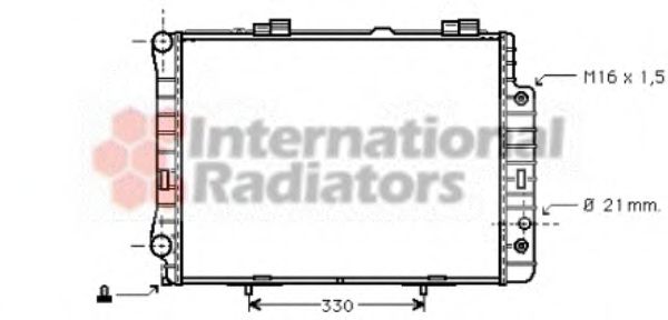 Радіатор охолодження W210 E-CL 28/32 AT 95-97(вир-во Van Wezel)  арт. 30002190