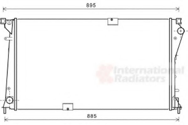 Радіатор охолодження Trafic VI 2.5 DCi 08/06-(вир-во Van Wezel)  арт. 43002490