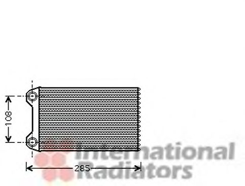 Радіатор обігрівача AUDI A4 ALL 00- LHD (Van Wezel)  арт. 03006223