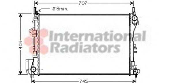 Радіатор охолодження двигуна VECTRA C/SIGNUM 16/18 02- (Van Wezel) NRF арт. 37002338